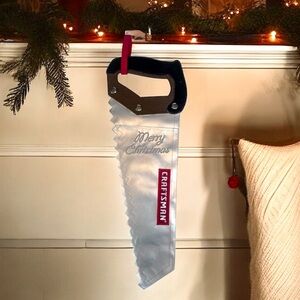 Craftsman Hand Saw Shaped Christmas Stocking – Retro Sears Tool Decor